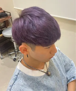 カラー メンズ つちだ ゆうひ / 暗髪カラー⟡.·のヘアスタイル