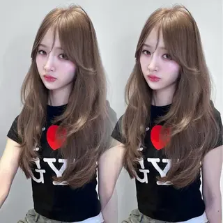 ロング カラー ワンホン🎀韓国ヘア 💞新宿/GAKUのヘアスタイル