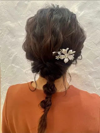 セミロング カラー パーマ ヘアアレンジ メンズ キッズ grand story/colulu渋谷2号店所属・kotona 🤍miuraのヘアスタイル