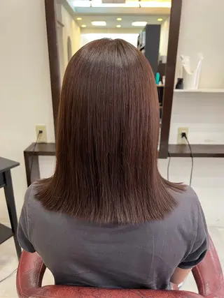 ミディアム カラー 吉岡 なみのヘアスタイル