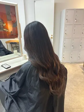 ロング 韓国ヘア×ハイトーン AYA💫のヘアスタイル