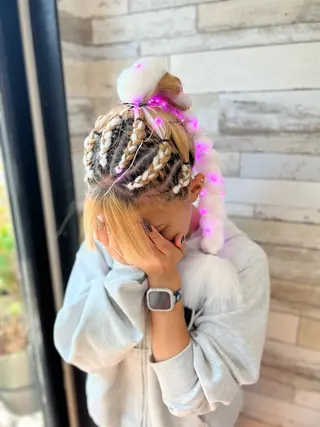 ロング B-W ⭐️REIKOのヘアスタイル