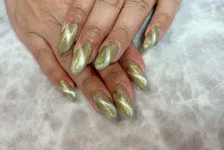 ネイル ネイルリボン 受付スタッフのネイルデザイン