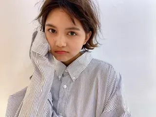 ショート カラー パーマ 佐藤 和哉のヘアスタイル