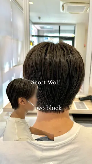 メンズ レイヤー/ウルフカッ ト/𝓡𝓲𝓷🍎のヘアスタイル