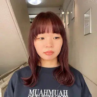 セミロング カラー こいき/ブラウン・ 暖色/艶カラー🎀✨のヘアスタイル