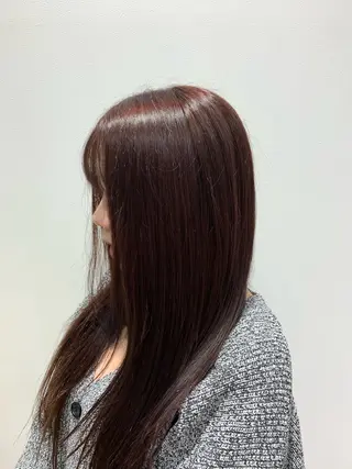 ロング カラー D’asty梓川所属・山崎 夢奈のヘアスタイル