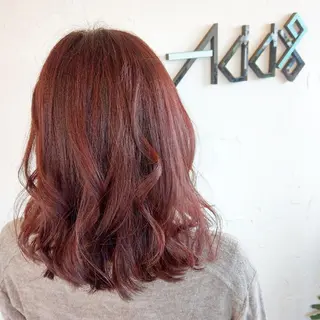 ミディアム カラー パーマ ヘアアレンジ Add9 柳田健登のヘアスタイル