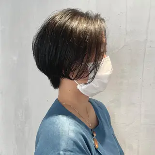 ショート カラー DX SHARE SALON所属・matka白髪ぼかし 大人ヘア/KEIKOのヘアスタイル