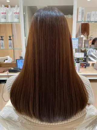 ロング 縮毛矯正、髪質改善／ 松田 龍之介のヘアスタイル