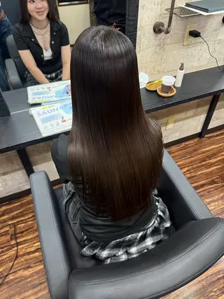 ロング 伶風/ボブ/ ヘーゼルベージュのヘアスタイル