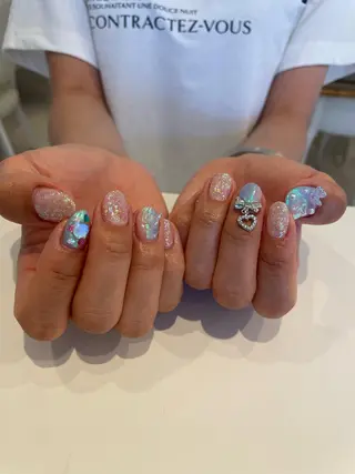 ネイル 束感まつ毛/ネイル/ LED♥KIRARAのマツエク・マツパデザイン