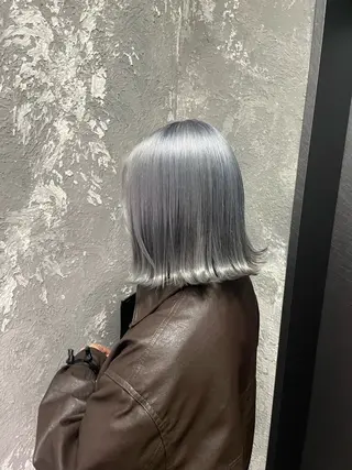 ミディアム カラー ハイトーン 横浜💞ミオのヘアスタイル