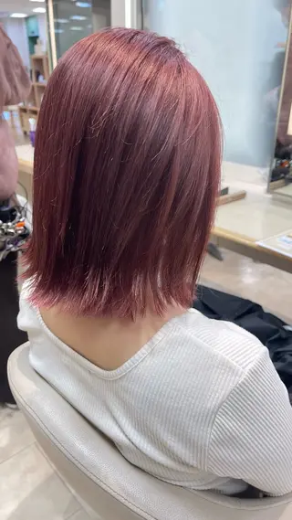 カラー 髪質改善/縮毛矯正/ 暖色カラー💫のヘアスタイル