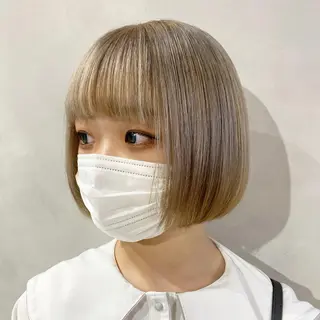 ショート カラー デザインカラー/パー マ🦖外岡咲希🦖のヘアスタイル