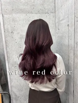 セミロング カラー まとまるレイヤー カット/透明感カラーのヘアスタイル