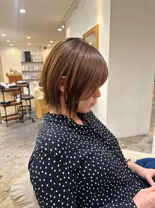 ショート 梅田／ボブカット ／サイバアサトのヘアスタイル