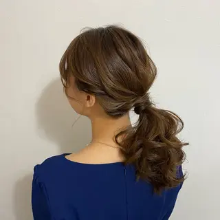 セミロング Uyu所属・risa/恵比寿/ ヘアセットのヘアスタイル