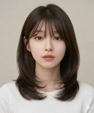 ミディアム COA銀座所属・ミディアムレイヤー 募集中/村上廉のヘアスタイル