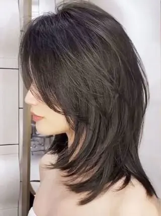 ミディアム mellowman所属・mellowman 🦋MINAMI🦋のヘアスタイル