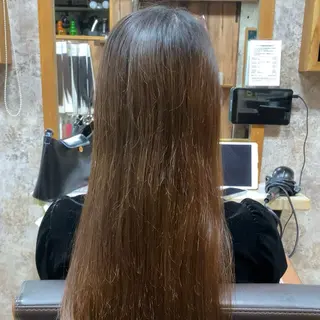 セミロング YELLOW CORN 金沢文庫所属・【金沢文庫4分】髪質 改善/縮毛矯正アラタのヘアスタイル