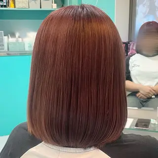 ショート カラー ボブ/艶カラー/ 暖色/Natsukiのヘアスタイル