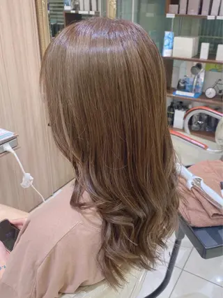 ロング カラー パーマ 古川 琴美のヘアスタイル