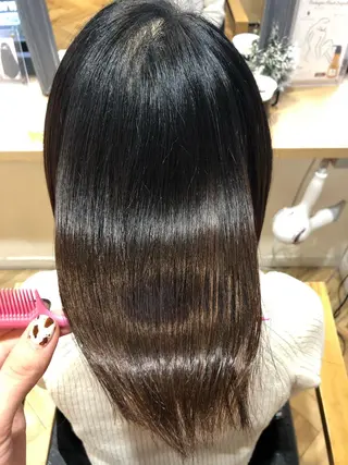 ミディアム 艶カラー/韓国顔周り 🎀mamiのヘアスタイル