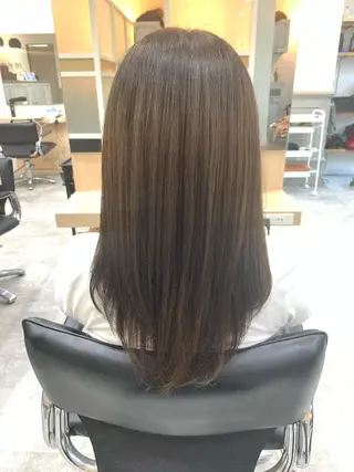 ロング 髪質改善🩵艶髪 ストレート🩵山口のヘアスタイル