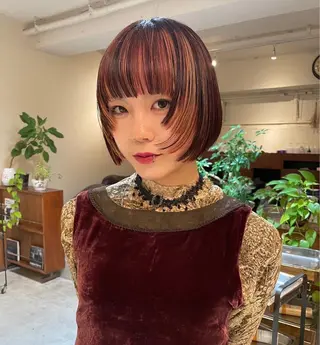 ショート カラー ファッションに 溶け込むstyleのヘアスタイル