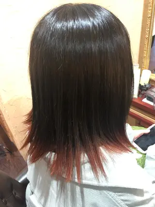 ミディアム 馬場 百合恵のヘアスタイル