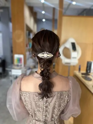 ミディアム miloc MOMOKAのヘアスタイル