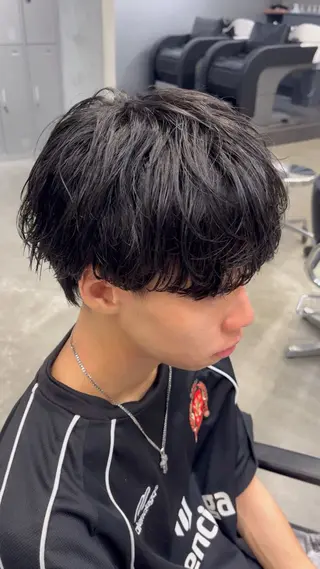 ショート パーマ メンズ fifth　石垣 海音のヘアスタイル