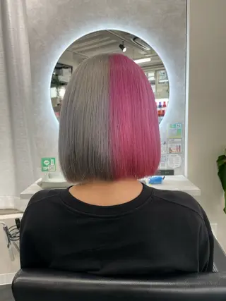 ミディアム カラー CORE blanc所属・COREblanc ゆきの／表参道 原宿のヘアスタイル