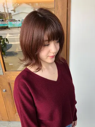 ミディアム カラー ヘアアレンジ ture by gladのヘアスタイル