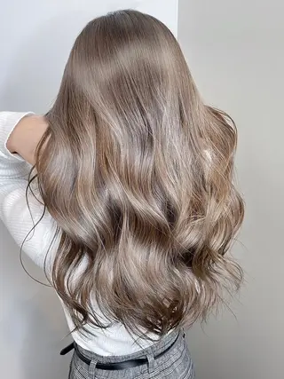 ロング カラー Earth上本町店 半澤のヘアスタイル