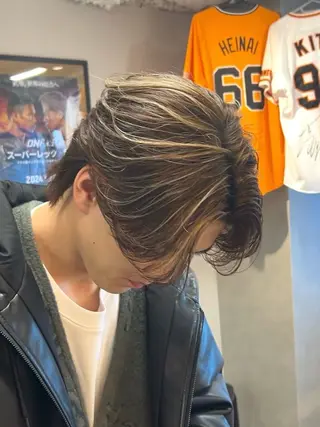 ショート カラー パーマ メンズ 外国人風カラー職人 レオのヘアスタイル