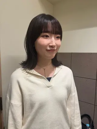 セミロング カラー natsuki /HUI 金山のヘアスタイル