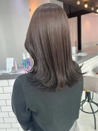 セミロング カラー 🍀︎Reika 🍀のヘアスタイル
