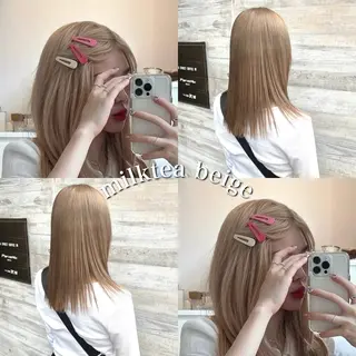 ミディアム カラー ParveMix 🪽鳥取彩花のヘアスタイル