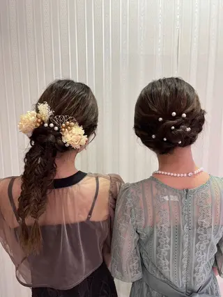 ロング ヘアアレンジ 💞暖色カラー 💞risaのヘアスタイル