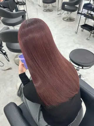 ロング rio🧚🏻‍♀️ 暖色/グレージュのヘアスタイル