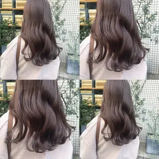 セミロング カラー カジュアルを女っぽく 𝗮𝘆𝗮𝗰𝗼のヘアスタイル