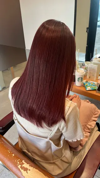 セミロング カラー classic 新横浜所属・大人girly🛋️ 🤍yukakoのヘアスタイル