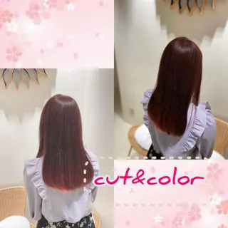 セミロング カラー ✨艶カラー✨ かつべのヘアスタイル