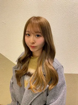 ロング カラー 透明感カラー/ 小顔カット/ミヅキのヘアスタイル