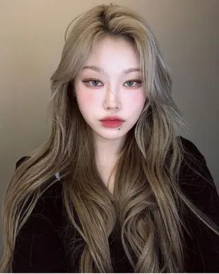 ロング カラー 山崎/ボブ縮毛矯正 レイヤー髪質改善のヘアスタイル