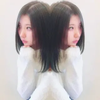 ミディアム カラー La fith hair chill 松山大街道店所属・不動令 認定カラーリストのヘアスタイル