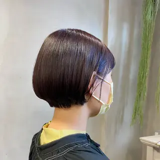 ショート カラー 梅田ハイトーン チダ ヒナノのヘアスタイル