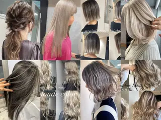 ミディアム カラー 松井那津子 /ハイライトブリーチのヘアスタイル